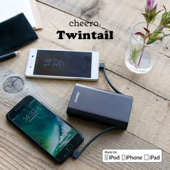 cheero「Twintail 10050mAh (CHE-089)」公式の製品画像6