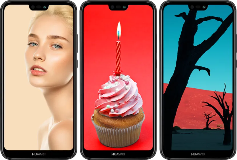 Huawei P20 liteフルHD+の大画面ディスプレイを搭載しています。