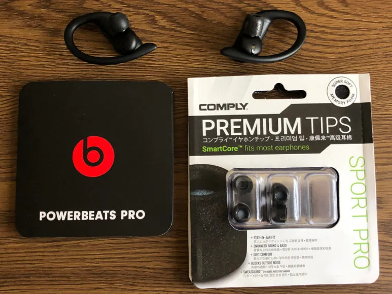 コンプライ製おすすめイヤーピース「SPORT PRO」レビュー|「Powerbeats Pro」純正シリコン製イヤーピースとコンプライ「SPORT PRO」を比較してみました。