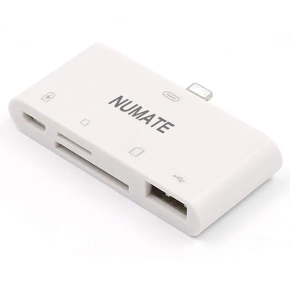 iPhone用おすすめSDカードリーダー&使い方まとめ|NUMATE「Lightning 4in1 マルチカードリーダー」が最もおすすめしたいSDカードリーダー。