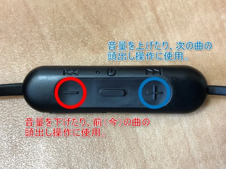 SONY「WI-C310」のリモコン操作は曲の送り戻し機能が素晴らしいです。