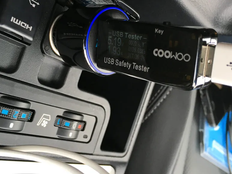 Anker「PowerDrive Speed+2-1 PD & 1 PowerIQ 2.0」レビュー|性能を実測してチェック:Type-Aポートによる電力は10Wになりました。Type-Aポートとすれば上出来でしょう。