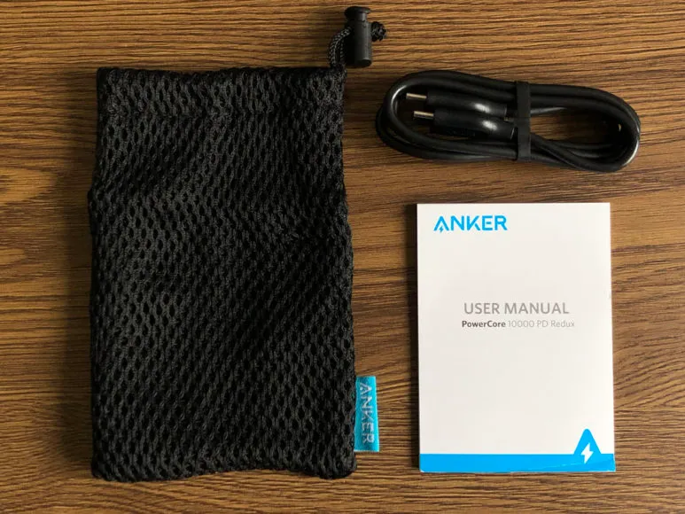 Anker PowerCore 10000 PD Reduxレビュー|付属品一覧