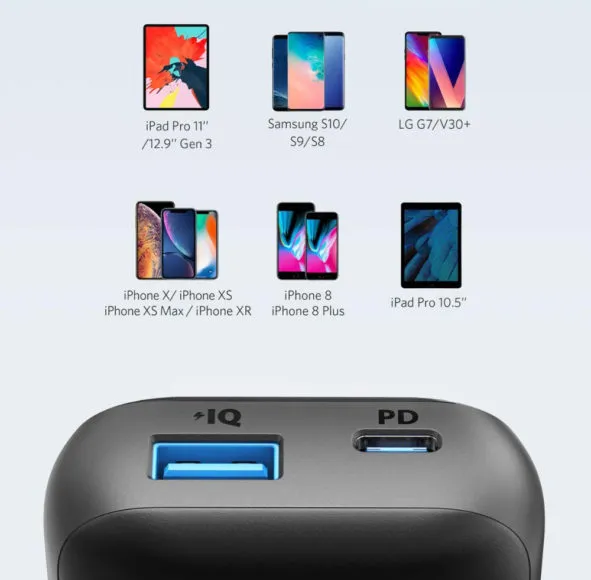 Anker PowerCore 10000 PD Reduxレビュー|またApple製品への急速充電はもちろん、その他のUSB-C対応デバイスも充電することができますよ。