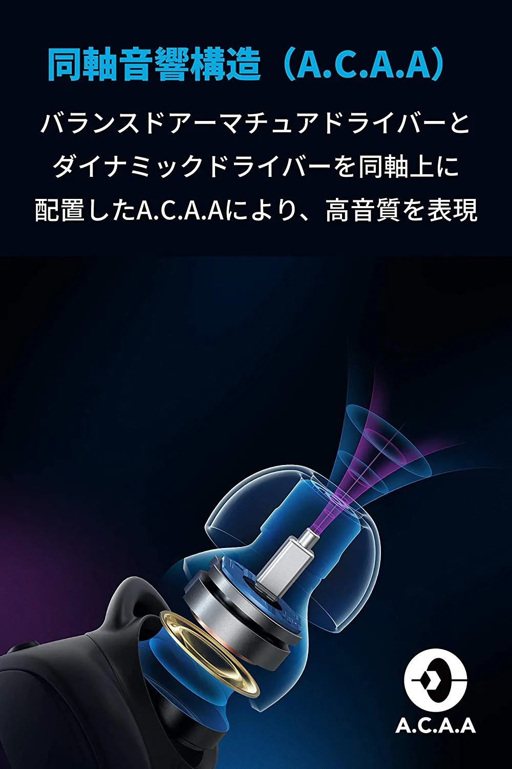 【Anker Soundcore Liberty 2 Proレビュー】グラミー受賞経験者たちが推奨!音質にこだわり抜いたSoundcoreシリーズ最上位の完全ワイヤレスイヤホン|優れているポイント:同軸音響構造(A.C.A.A)による高いサウンドクオリティを実現。