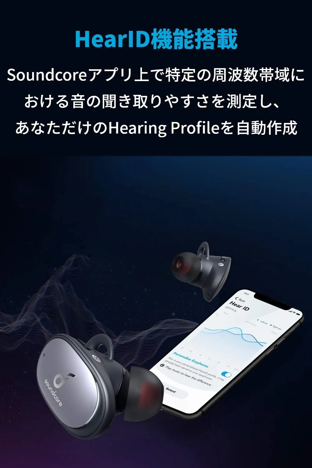 【Anker Soundcore Liberty 2 Proレビュー】グラミー受賞経験者たちが推奨!音質にこだわり抜いたSoundcoreシリーズ最上位の完全ワイヤレスイヤホン|優れているポイント:音の聞き取りやすさを最適化してくれるHearID機能を搭載。