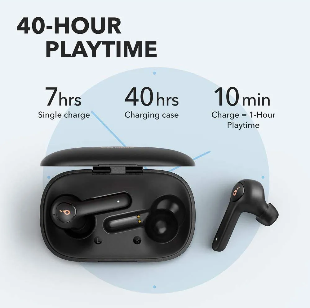 【Anker Soundcore Life P2レビュー】五千円で本体7時間再生・完全防水・AAC&APT-X・通話ノイキャン!!超高性能&高コスパBluetooth完全ワイヤレスイヤホン|本体単体で最大7時間・ケース併用で最大40時間のバッテリー性能