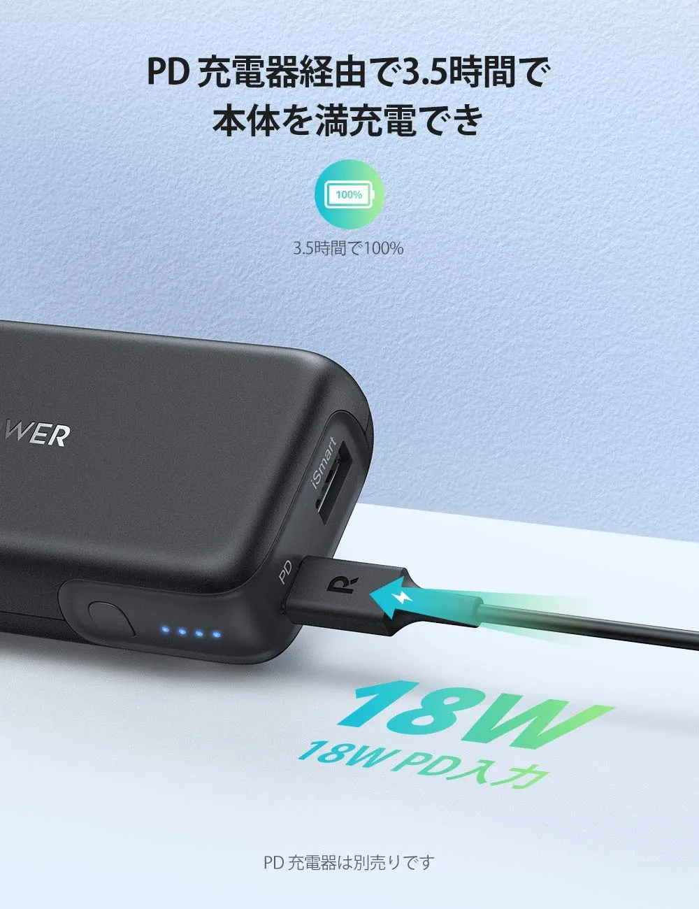 【RAVPower モバイルバッテリーRP-PB186レビュー】Anker競合製品を超える高出力・軽さ・価格!10000mAhクラス最強のモバイルバッテリー|優れているポイント:本体充電も18Wで急速チャージ
