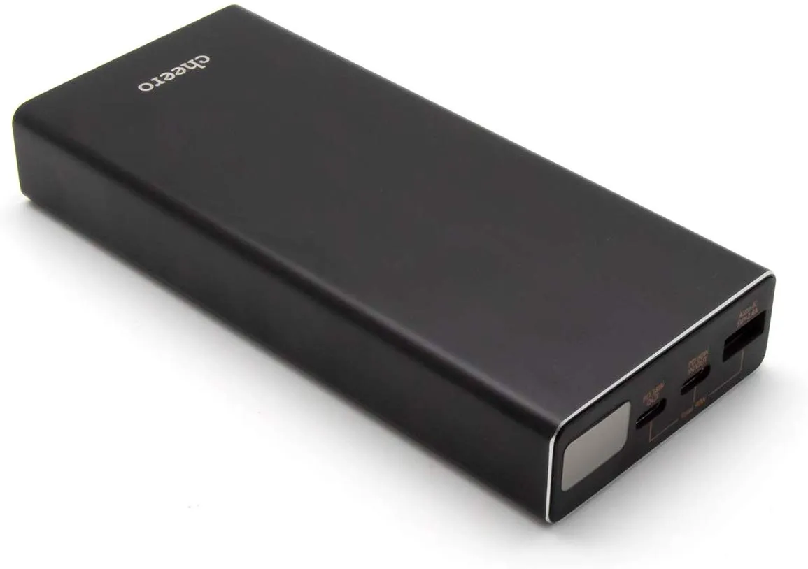 【cheero Power Plus 5 Premiumレビュー】60W高出力&20000mAh大容量バッテリーで3ポート同時充電!超高スペックなPD急速充電対応モバイルバッテリー|製品の公式画像