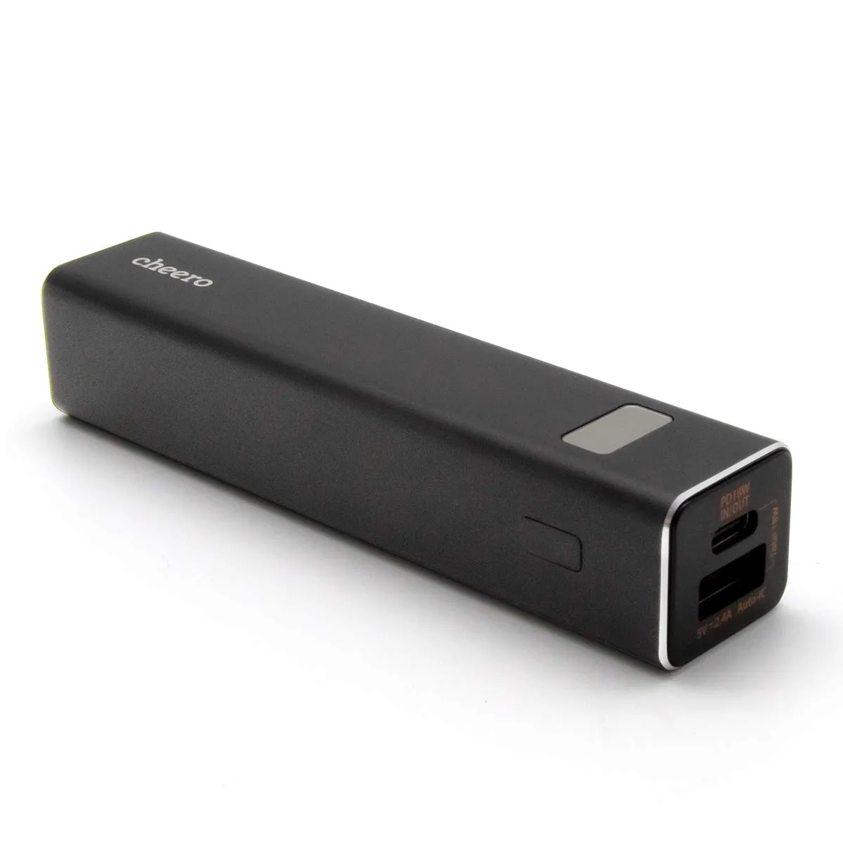 【Cheero Power Plus 5 Stickレビュー】わずか125gの超軽量小型!PD対応18W急速充電も可能で蓄電残量のデジタル表示が嬉しいUSB-Cモバイルバッテリー|製品の公式画像