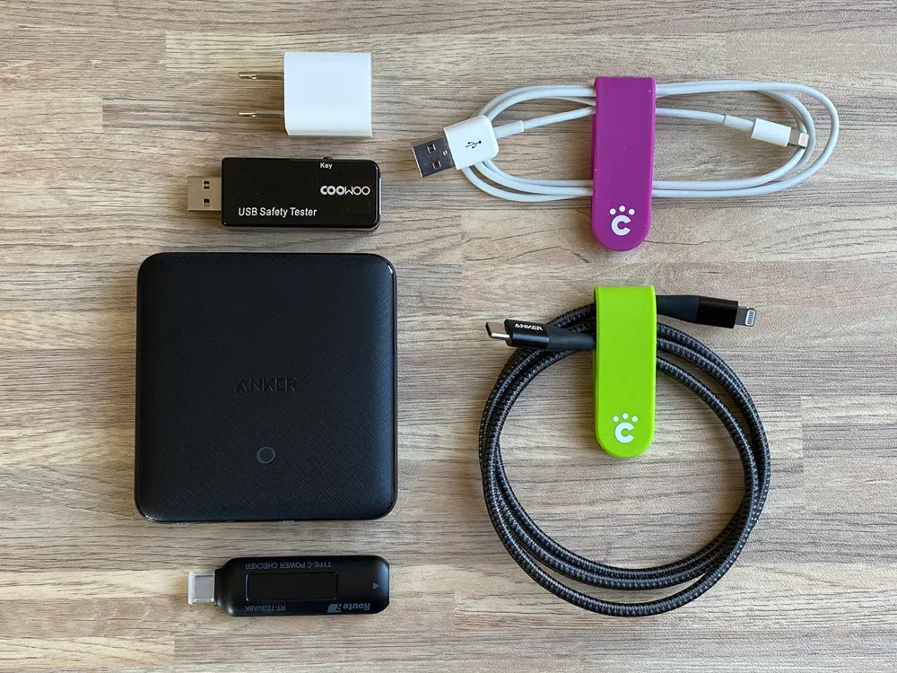 【Anker PowerPort Atom III Slim(Four Ports)レビュー】超軽量薄型のモバイル向け多ポート急速充電器!持ち運び最強の合計65W高出力を誇るPD急速充電器|使ってみて感じたこと:【実測】充電性能を確認してみました