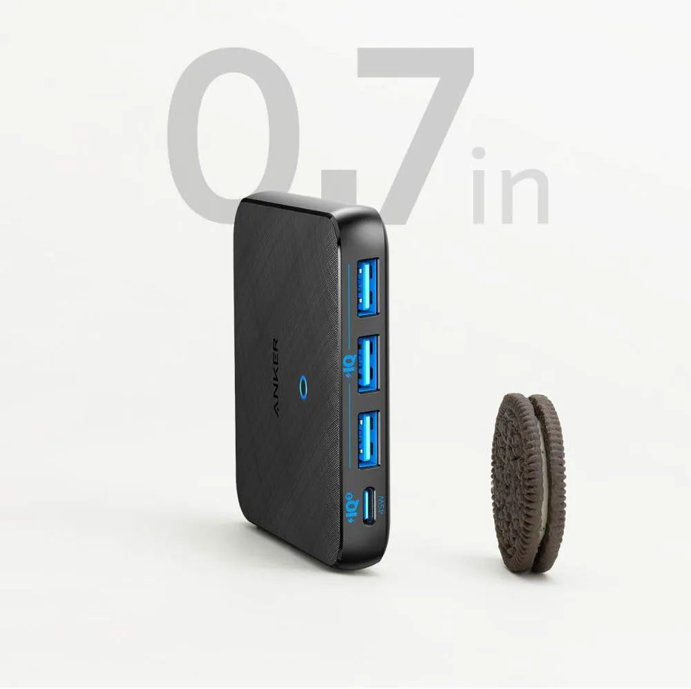 【Anker PowerPort Atom III Slim(Four Ports)レビュー】超軽量小型のモバイル向け多ポート急速充電器!持ち運び最強の合計65W高出力を誇るPD急速充電器|優れているポイント:モバイル性最強の超軽量薄型デザイン