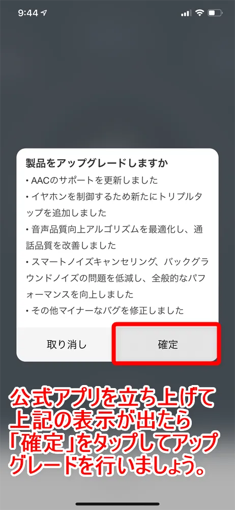 【Libratone TRACK Air+レビュー】android&iPhone対応のノイズキャンセリング完全ワイヤレス!ユニークデザインが映えるLibratone TRACK Air+まとめ|使ってみて感じたこと:ソフトウェアアップデートを行いましょう:恐らく製品購入時には最新のソフトウェアが入っていない可能性大なので、購入したらまず公式アプリをインストールして、アップデートの有無をチェックしましょう。