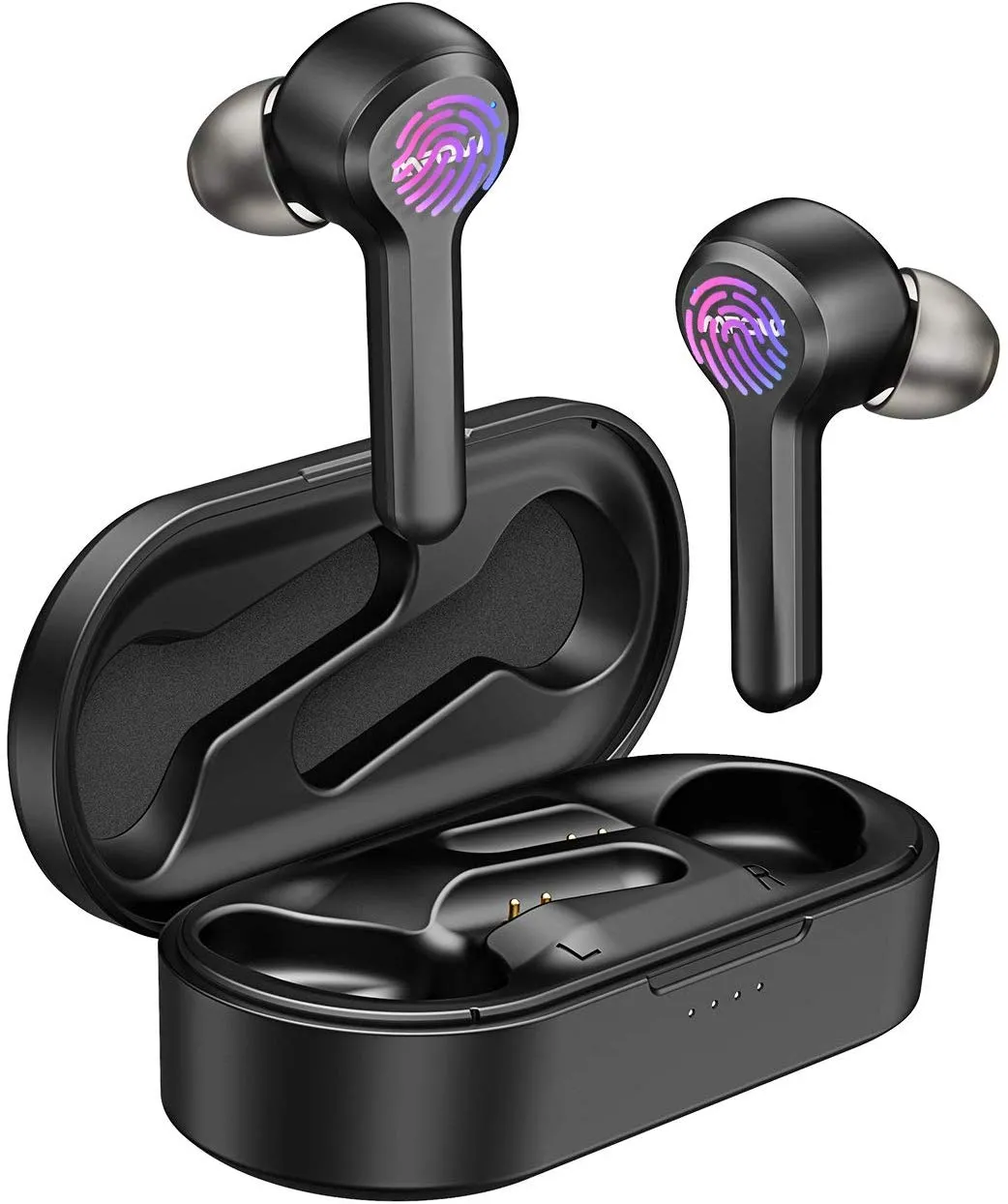 【Mpow Bluetoothイヤホン M9レビュー】三千円台前半の超高コスパBluetoothイヤホン!急速充電・完全防水など必要十分な機能を誇るMpow完全ワイヤレス|製品の公式画像