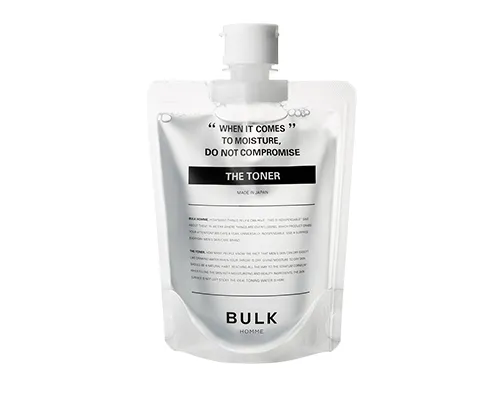 【バルクオム:洗顔・化粧水・乳液セットを使って分かった確かな品質】BULK HOMMEとは?500円で試せる男性に最適化されたスキンケア用品「バルクオム」|バルクオムのスキンケア用品:THE TONER(化粧水)