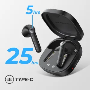 【SOUNDPEATS TrueAir2レビュー】14.2mm大口径ドライバーの圧倒的サウンドと新技術による安定接続が魅力のインナーイヤー型完全ワイヤレスイヤホン|優れているポイント:必要十分なバッテリー性能
