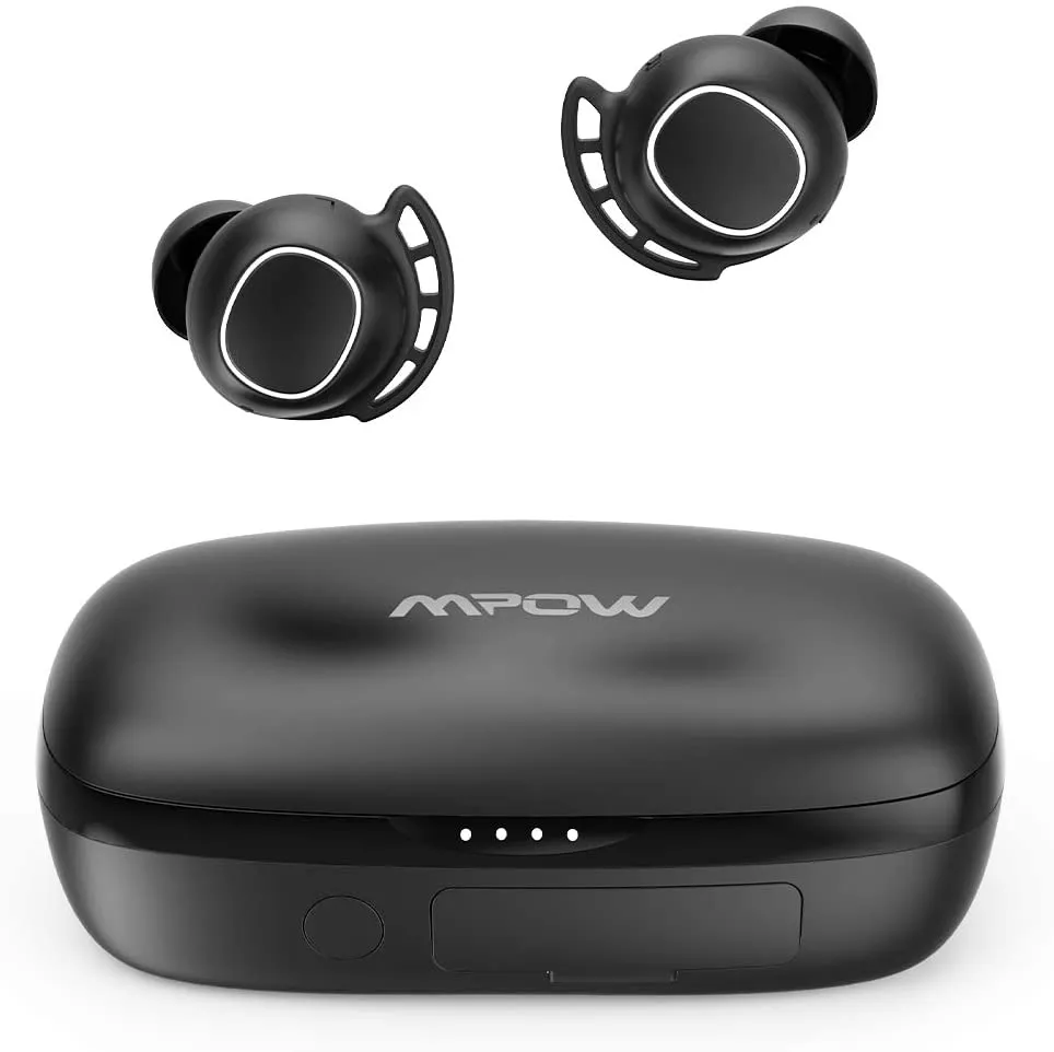 【Mpow M30 plusレビュー】ベストセラーモデルにバッテリー機能を追加!良好な装着感・音質をそのままにバッテリーとしても使える完全ワイヤレスイヤホン|製品の公式画像